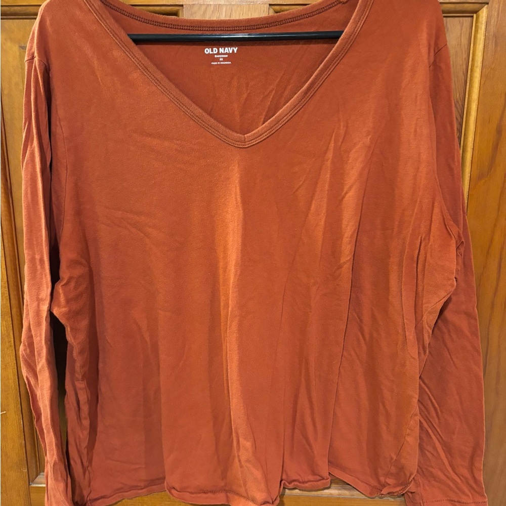 Old Navy Orange Relaxed Blouse